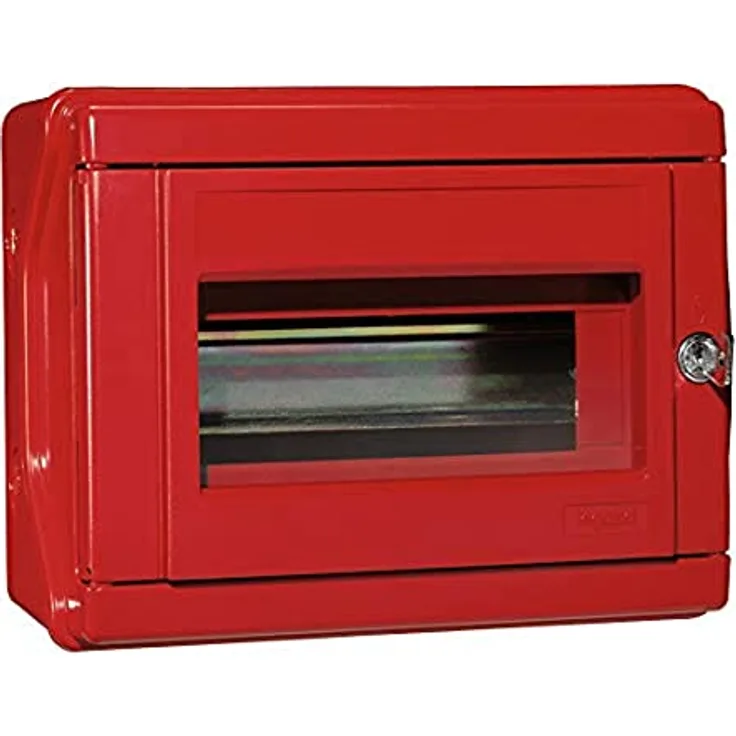Legrand, Sicherheitskasten (rot) IP 55 - IK 07 für 9 Module, inklusive eingebautem Schloss zum Abschließen des Schlüsselkasten, 038087 - Preisvergleich