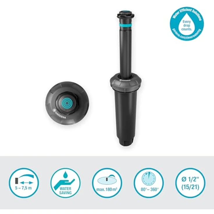 GARDENA Sprinklersystem Versenkregner Md180 08233-20 – Bild 3