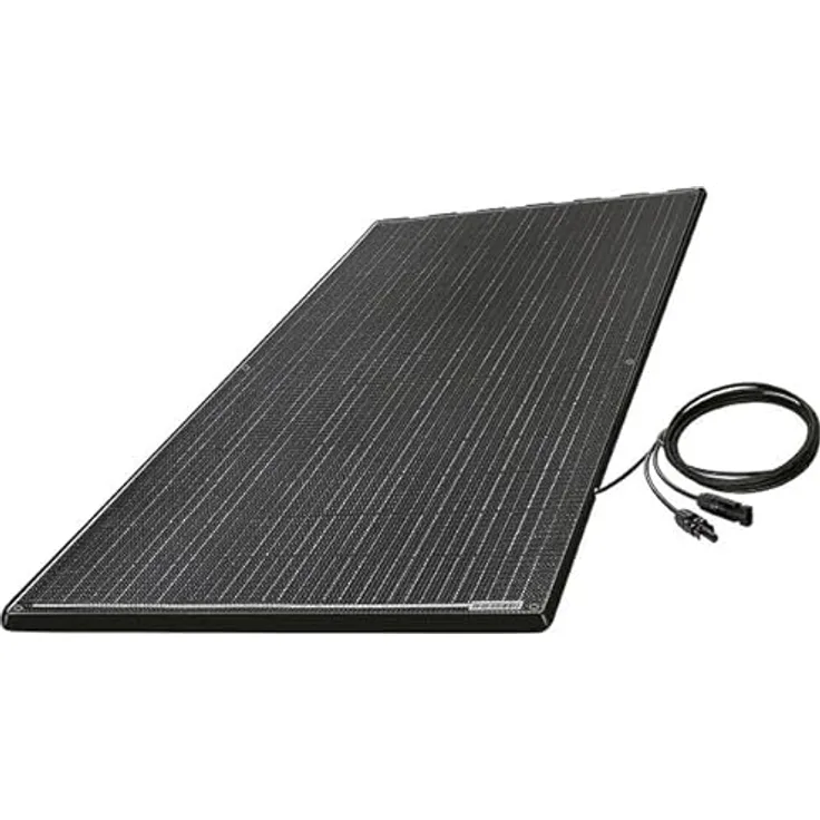 NLS Flat Air Solar-Komplettsystem 130W, 61x118x1,7 cm, mit MPP-Regler und MC4-Anschluss, leicht montierbar