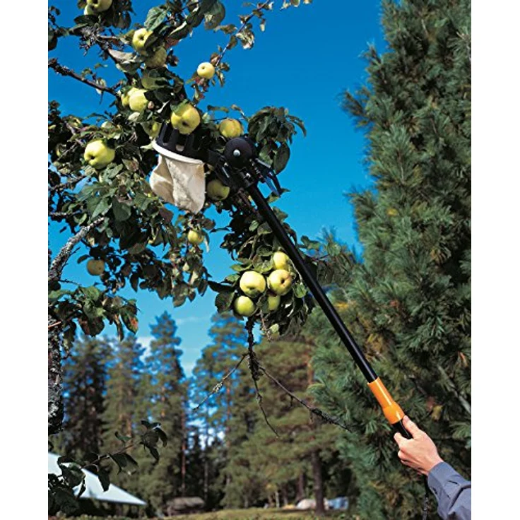 Fiskars Bypass Schneidgiraffe für frische Äste und Zweige, Antihaftbeschichtet, Gehärtete Stahlklinge-Aluminiumstiel, Länge 2,4 m, Schwarz-Orange, UP84, 1001557 – Bild 3