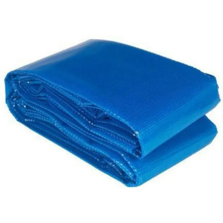 CARIBIC Pool-Abdeckplane, selbstschwimmende Solarfolie mit 200 my Stärke, blau, viele Größen wählbar