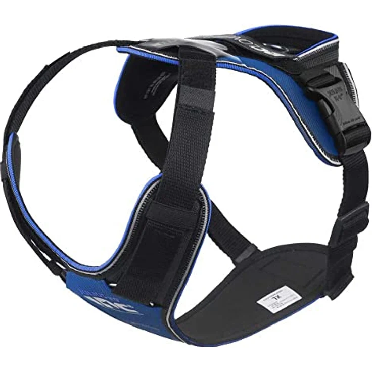 JULIUS K-9 IDC Longwalk Geschirr, Blau-Grau, Größe 2XS, für Hunde 4-8 kg, innovatives DuoFlex-System für optimale Bewegungsfreiheit – Bild 3
