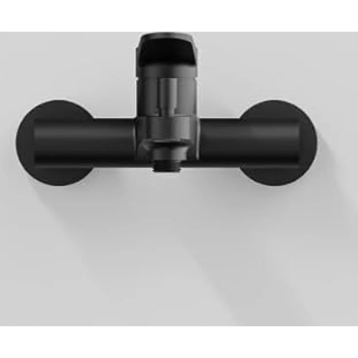 Steinberg Serie 340, Wannenarmatur Aufputz für zwei Verbraucher, Chrom, Ausladung 110mm, Einhebelarmatur – Bild 5