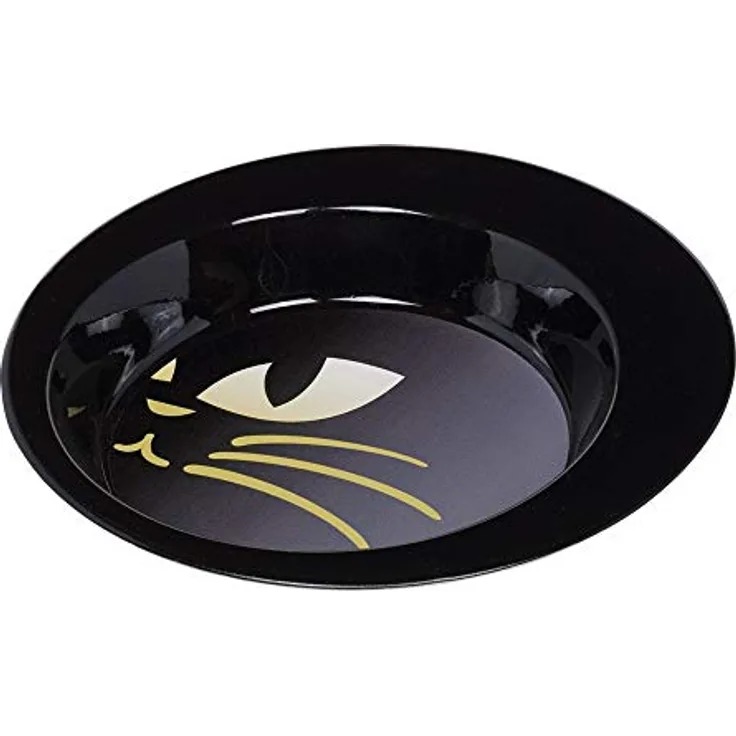 Nobby Edelstahlschale Kitty, rutschfest schwarz; 19 cm 0,34 ltr