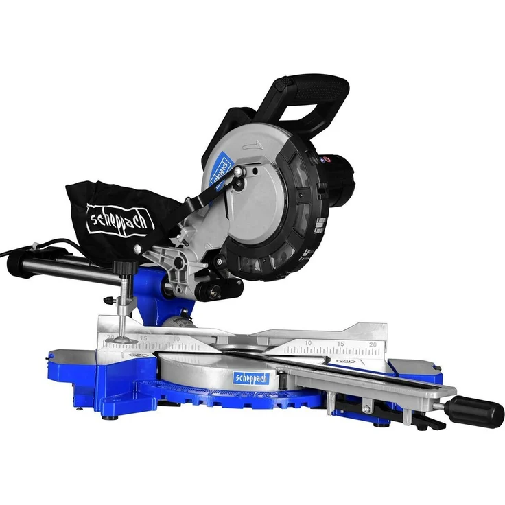 Scheppach HM216 Softstart, Gehrungssäge 2000 W mit Laserführung, -45° bis 45° Schnittwinkeleinstellungen, 4700 U/min