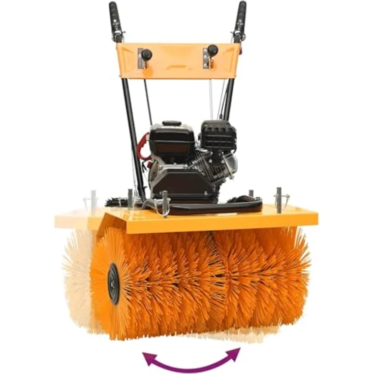vidaXL 4-in-1 Schneefräse und Kehrmaschine Set, benzinbetrieben mit 6,5 PS, 5 Vorwärtsgängen, 2-stufige Schneefräse, einfache Handhabung – Bild 2