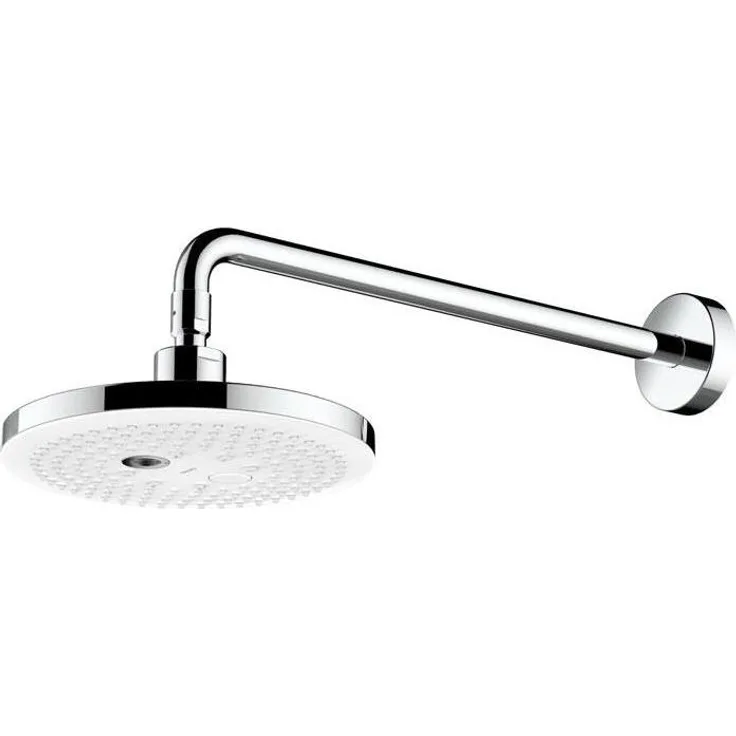 TOTO Comfort Wave Duschbrause, Kopfbrause rund in Weiss/Chrom, 2 Strahlarten, 12.20 l/min