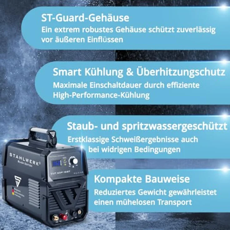 STAHLWERK CUT 60 Pilot IGBT Plasmaschneider 60 Ampere, Pilotzündung, bis 24mm, 7 Jahre – Bild 5