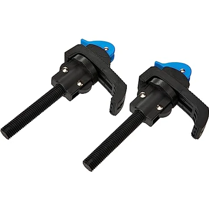 Silverline 2 x Spannbacken 18-38mm, Doppelpckg mit Schnellspannmechanismus für Werkbänke