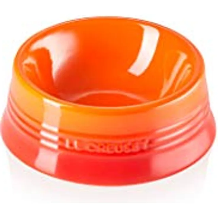 Le Creuset Futternapf aus Steinzeug, Größe M, 18 x 6,7 cm, 450 ml, Ofenrot, 61401020900099