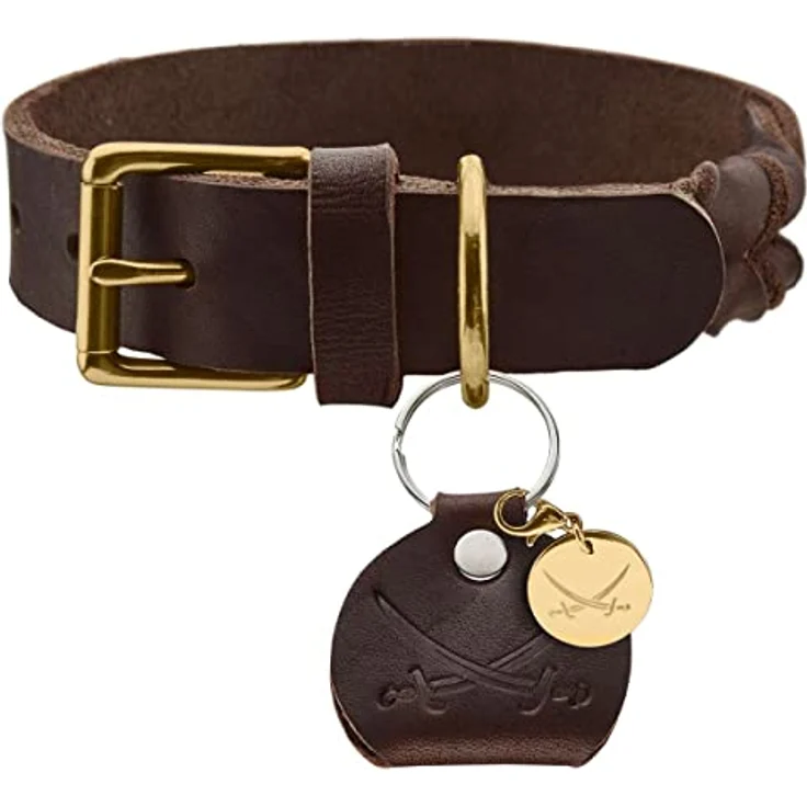 Hunter Hunde-Halsband Sansibar Solid dunkelbraun M-L – Bild 6