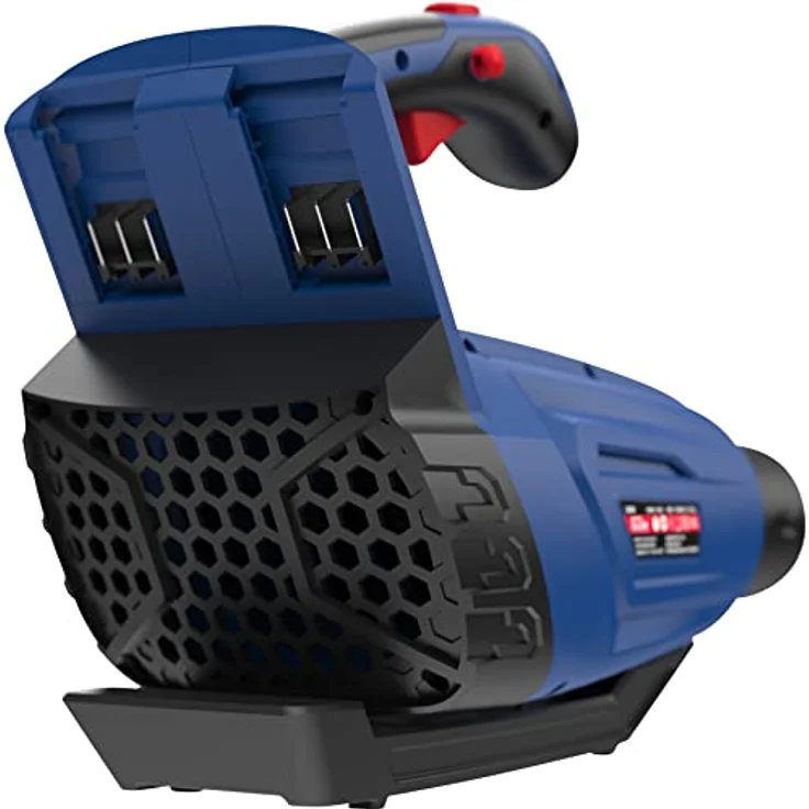 Güde 58433 Akku Laubbläser LB 36-0 (36 V, 160 km/h Blasgeschwindigkeit, 800 m³/h Luftvolumen, Turboknopf, Schultergurt) – Bild 4