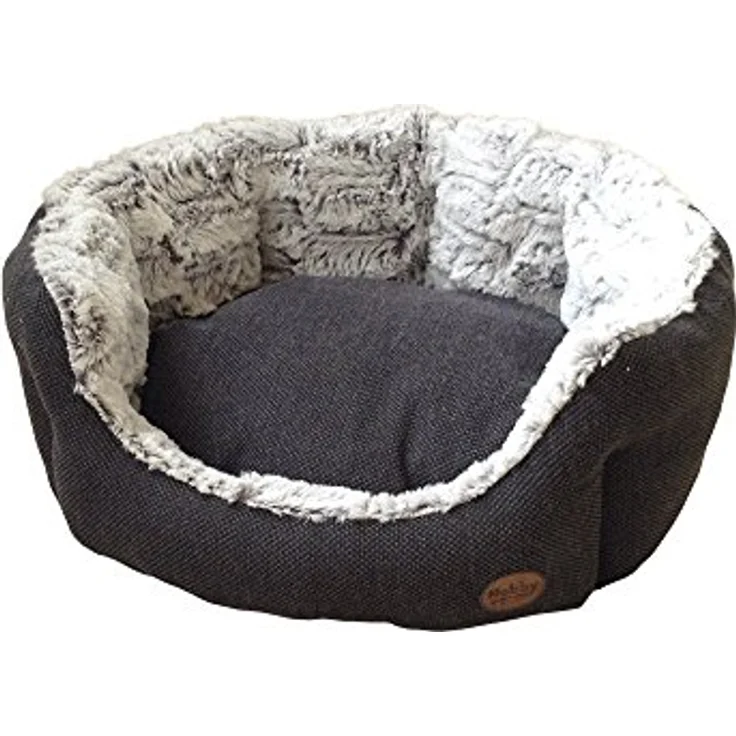 Nobby Komfort Bett oval "CACHO" dunkelgrau L x B x H: 45 x 40 x 19 cm – Bild 2