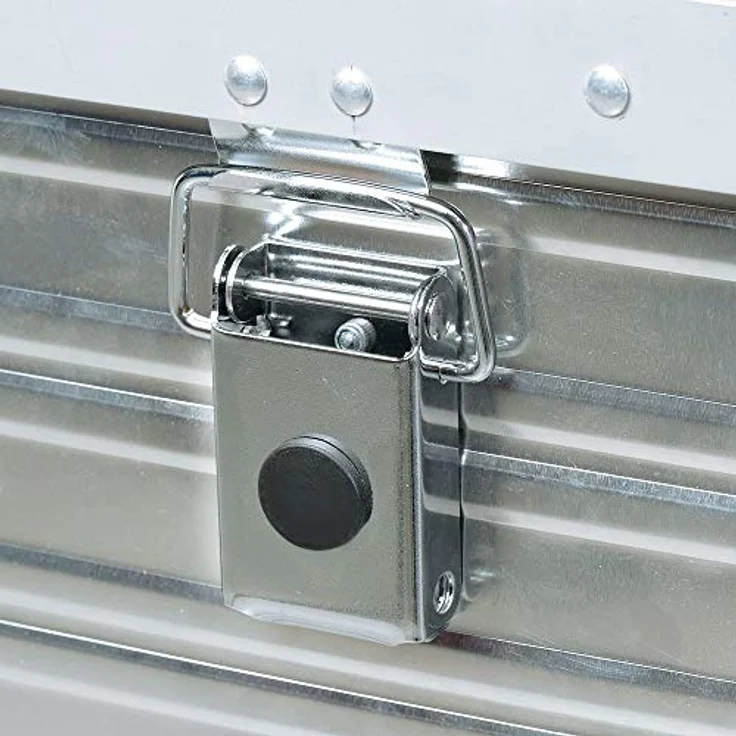 BRB 141 Liter Alubox, staub- und spritzwasserdicht, LxBxH 765x585x385 mm, robuster Werkzeugkoffer mit Moosgummi-Dichtung – Bild 2