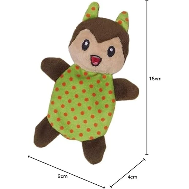 Nobby Plüsch Katze mit Catnip 14 cm grün – Bild 2