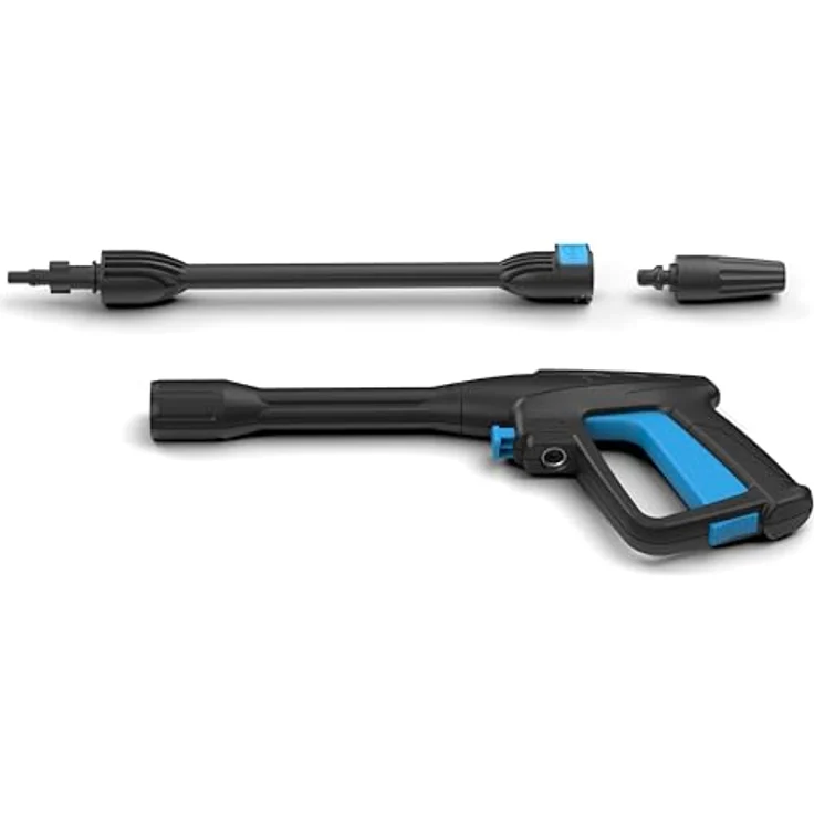 Güde Hochdruckreiniger GHD 1400-105, 1400 W, max. 426 l/h, (Komplett-Set, kompakt, Zubehör, leicht, Halterungen, leistungsstark) – Bild 2