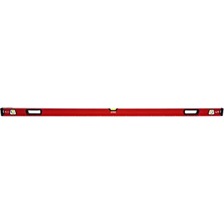 STIER Premium Wasserwaage, mit Magnet und drei Libellen, 1800 mm, 0,5 mm/m, vertikal und horizontal messen, Spiegel-Lotlibelle, präzise Messung, Aluminiumlegierung, doppelt gefräste Oberfläche – Bild 2