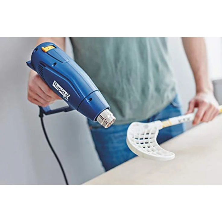 Rapid Heißluftfön R1800 im Koffer inkl. Zubehör, 1800 W Heißluftpistole, 300-550°C, 250-450 l-Min. – Bild 6