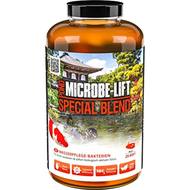 MICROBE-LIFT Pond Special Blend - 946 ml - Hochaktive Bakterienmischung für sauberes Teichwasser, baut Verunreinigungen ab und ist sofort biologisch aktiv.