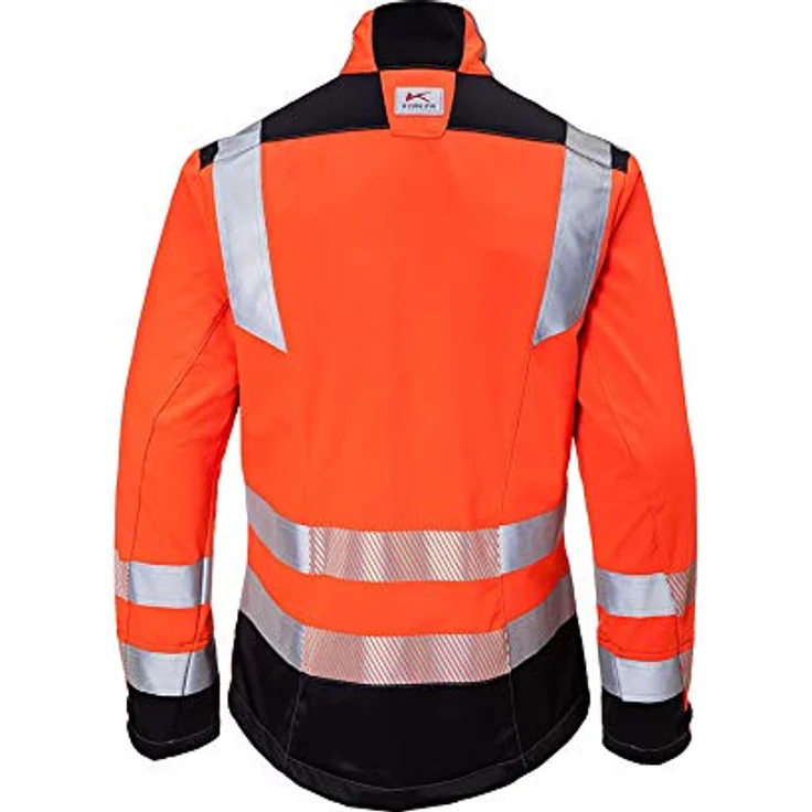 KÜBLER REFLECTIQ Warnschutzjacke warnorange, Größe L, Unisex-Arbeitsjacke aus Mischgewebe – Bild 3