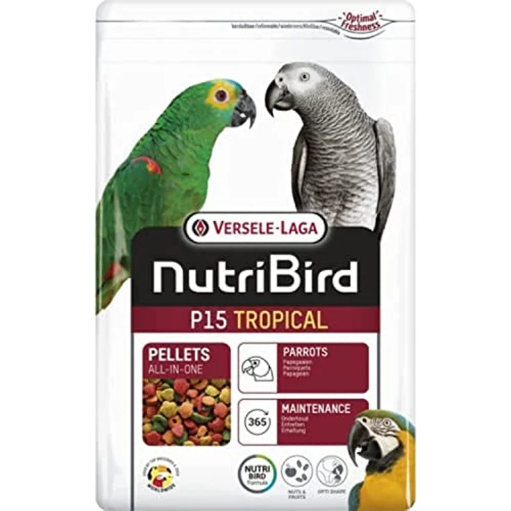 Versele-Laga Erhaltungsfutter Nutribird P15 Tropical für Papageien 1kg – Bild 1