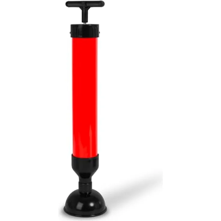 EBERTH GB2-AR02 Rohrreinigungspumpe, effektive Abflussreinigung mit 90 mm Aufsatz, leicht und ergonomisch