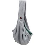 TRIXIE 28948 Junior Fronttasche, hellgrau/Mint, L 9 x B 30 x H 45 cm