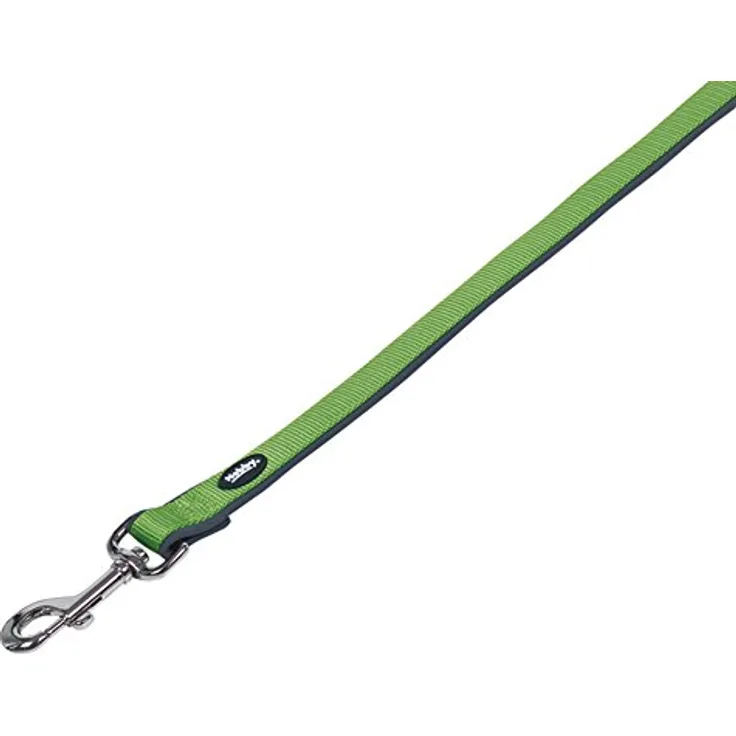 Nobby Leine Classic Preno, neon grün / grau L: 120 cm, B: 15/20 mm, 1 Stück
