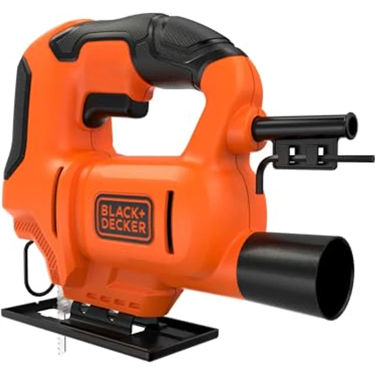 Black + Decker Stichsäge BLACK+DECKER BES602, (400 Watt) - Ergonomischer Griff, Gehrungsschnitte bis 45°, Staubabsaugvorrichtung, werkzeugloser Sägeblattwechsel – Bild 2