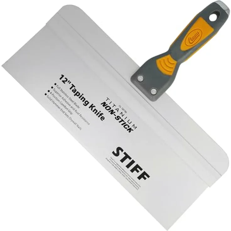 Clauss Spachtel 12" (30,5 cm) | Titanium Bonded Edelstahlklinge mit Antihaftbeschichtung | rutschfester, ergonomischer Griff | ideal als Flächenspachtel
