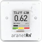Aranet Radon PLUS HOME Sensor, Bluetooth, Thermometer & Hygrometer, Echtzeitmessung, Weiss