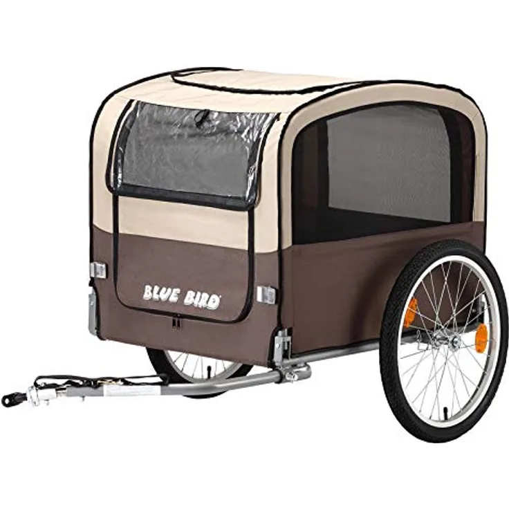 Blue Bird Disabled - Do not use Hunde-Anhänger Blue BIRD-20-BRAUN/BEIGE Disabled - Do not use Hunde-Anhänger Blue BIRD-20-BRAUN/BEIGE