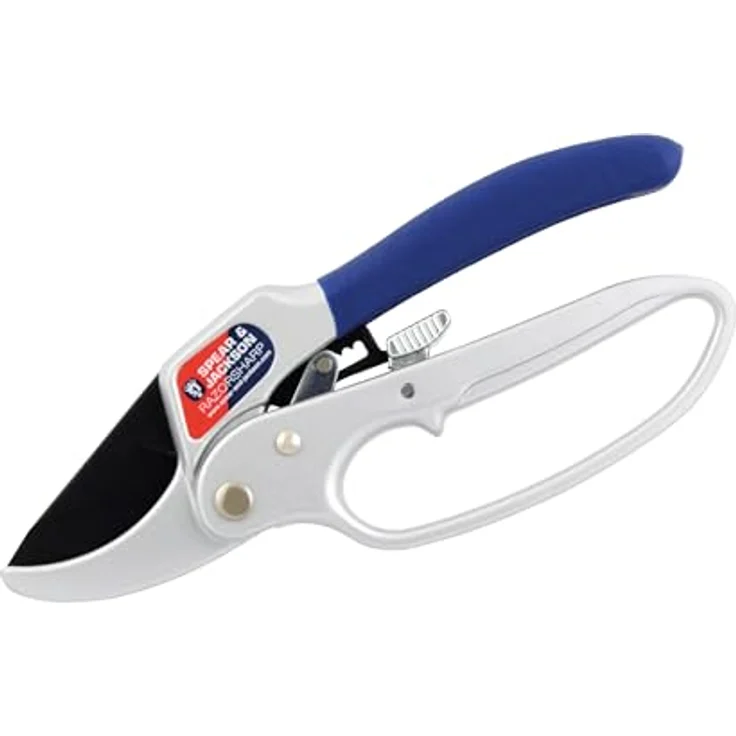 Spear und Jackson Razorsharp Advance Ratschen-Gartenschere - Amboss-Gartenschere mittelgroß – Bild 2