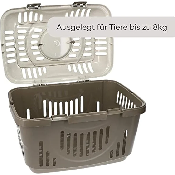 Transportbox Oben Öffnen Hunde Katzen Kleintier Transport Box Katzenbox Hundebox Open Top Stressfrei Dachöffnung – Bild 5