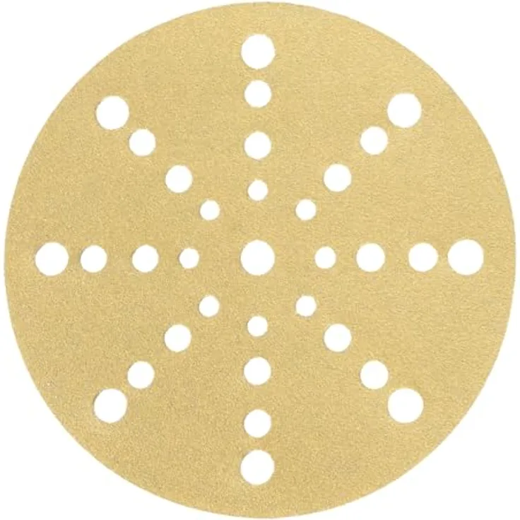STIER Schleifscheiben Universal D150 / P240 / 50 Stk. / 16-Loch, erhöhte Standzeiten, hohe Schneidleistung, universal einsetzbar, made in Germany