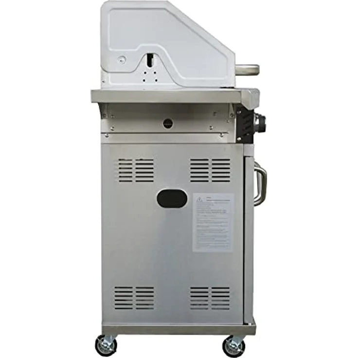 Vaiko Chef 4 Gasgrill Echte Edelstahl Konstruktion Grillstation Grillwagen 4+1 – Bild 3