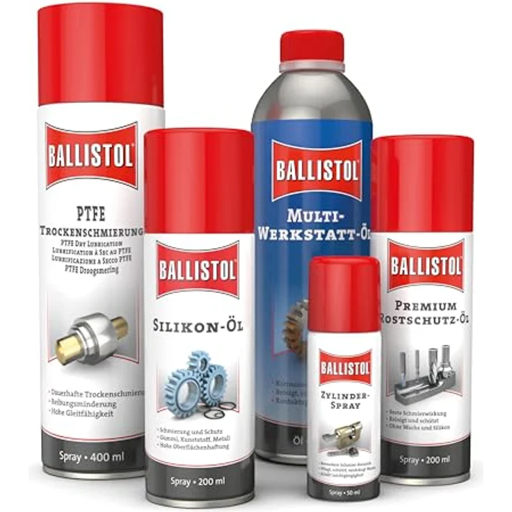 Ballistol Silikonöl-Spray 200 ml, farblos, wasserabweisend, für Gummi, Kunststoffe und Metalle – Bild 4