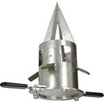 Kerbl 29428 BigBag Auslauf, kontrollierbares Entleeren, wiederverschließbar, verzinktes Metall