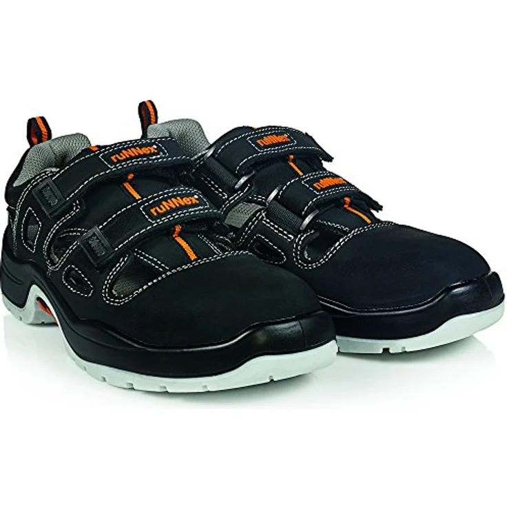 BIG Arbeitsschutz ruNNex® unisex S1 Sicherheitssandalen "5100" TeamStar schwarz Größe 40 - S1 Zehenschutzkappe, Öl- und benzinbeständig, Stahlkappe, DIN-getestet – Bild 7