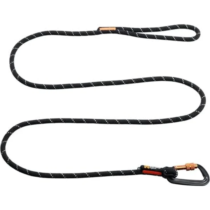 Non-stop dogwear Rock Leash, stabile Seil-Leine aus 100 % recyceltem Polyester, 1.80 m lang, mit Drehverschluss und reflektierenden Fäden – Bild 1
