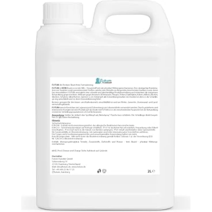 FUTUM Insektenspray Anti-Bettwanzen- und Flohmittel, 2 l, auf Wasserbasis, geruchsarm, biozidfreie Formel, für Innen- und Außenbereich – Bild 2