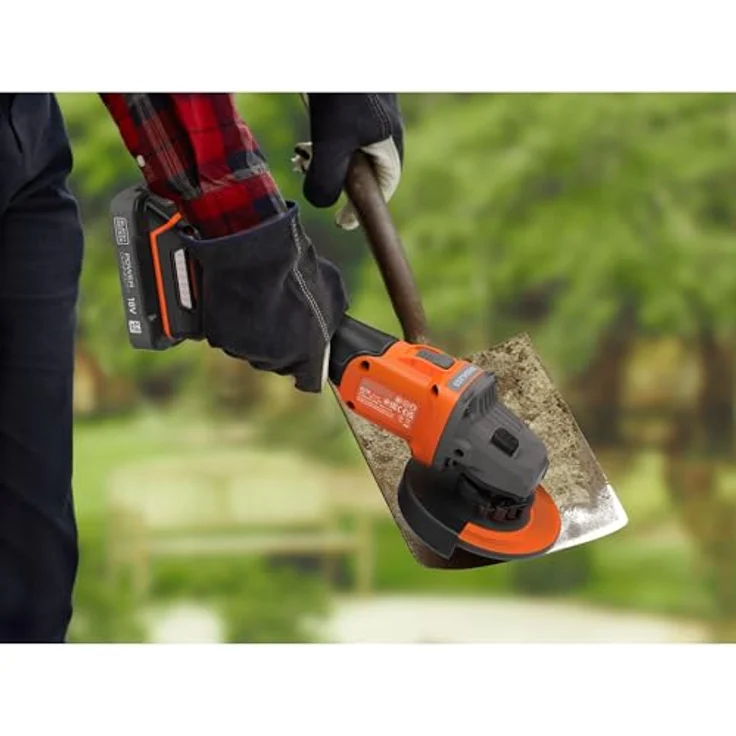 Black + Decker Akku-Winkelschleifer, 18V, 115mm Scheiben-ø, bürstenloser Motor, ohne Akku und Ladegerät – Bild 5