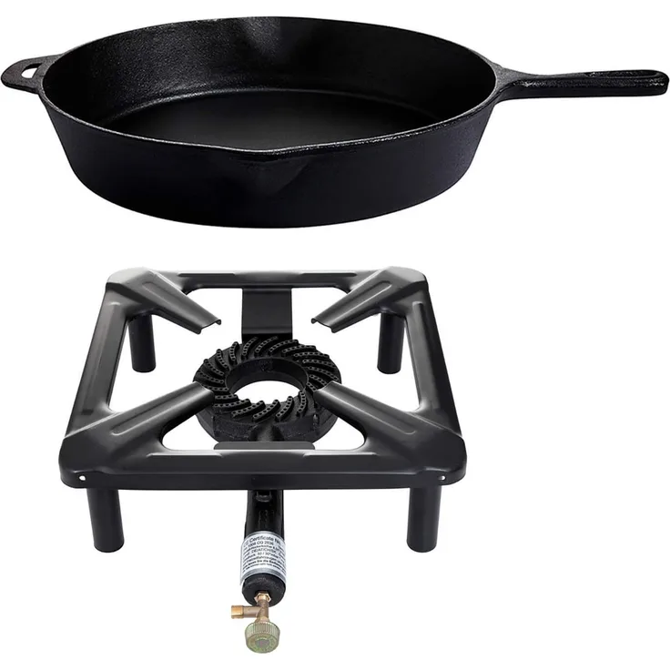 All'Grill Campingkocher, Gaskocher mit schützender Hockerkochertasche, handlich verpackt
