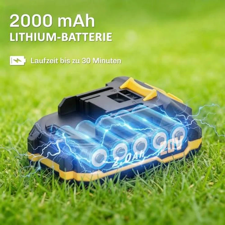 Outsunny Elektro Heckenschere, Akku Elektrischer Heckenschneider mit 100 W Motor, 51 cm doppelseitige Klinge, Orange, inkl. 2000-mAh-Akku und Ladegerät – Bild 4