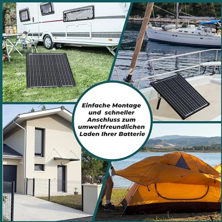 Technaxx 5023 Solarpanel, 50 W mit Laderegler 18 V, zwei USB-Ausgängen, hoher Wirkungsgrad bis 16,69% – Bild 5