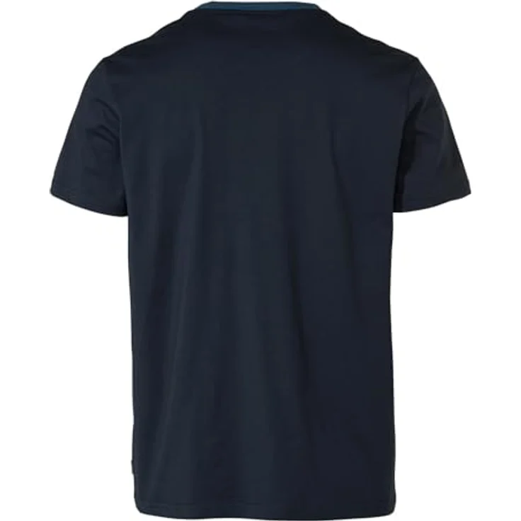 Vaude Nevis Shirt III, Herren Basic-T-Shirt aus 100% Bio-Baumwolle, Blau, mit Brusttasche und atmungsaktiven Eigenschaften, Größe L – Bild 2