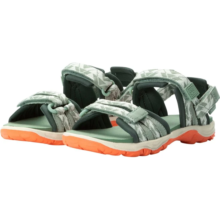 Jack Wolfskin 2 IN 1 SANDAL K Sandale, Sicherheitssandale mit Klettverschluss, Trittsichere Sohle, Textilmaterial, Unisex, grau – Bild 1
