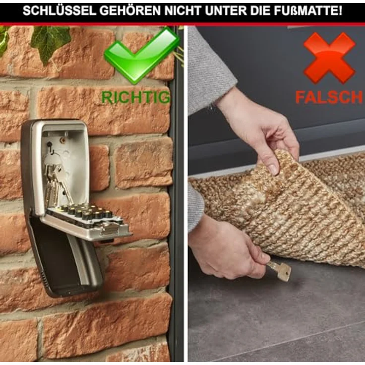 Schlüsseltresor - Medium - Wandhalterung - Wetterfest - Druckknopf - - 5423EURD - Schlüsselsafe - Master Lock – Bild 2