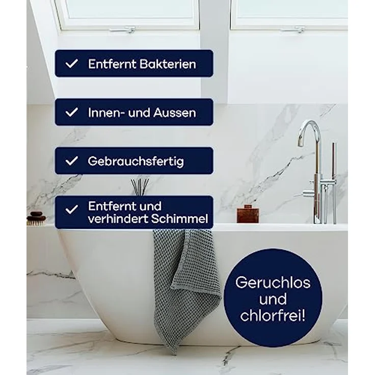 PLID® Schimmelentferner Wand Innen & Aussen chlorfrei [1,5L] - Anti Schimmel-Spray - Textil Schimmelentferner Polster Auto Stoff - Mould Cleaner Fenster - Schimmelentferner Fliesenfugen Silikonfugen – Bild 3