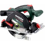 Metabo Akku-Handkreissäge KS 18 LTX 57 BL 18 V, mit Brushless Motor, Schrägschnitte, gut sichtbarer Schnittanzeiger, geringes Gewicht, Säge 611857850